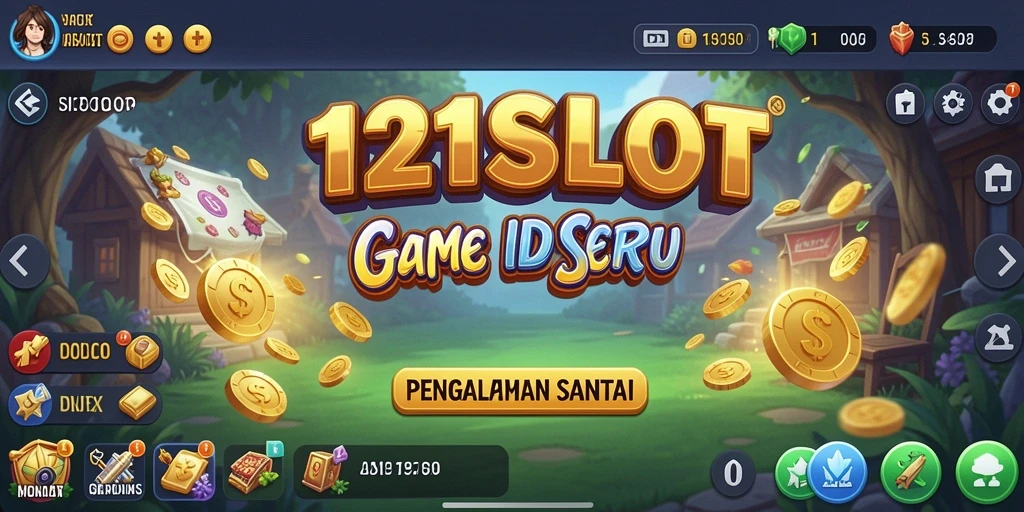 Screenshot utama menunjukkan gameplay seru dalam 1121SLOT.