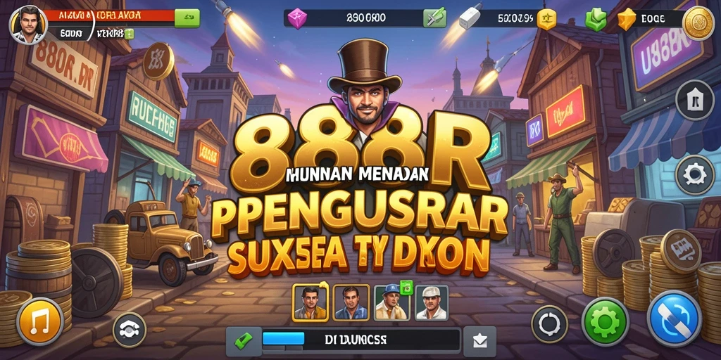Tampilan gameplay 888R yang penuh warna dan menarik.