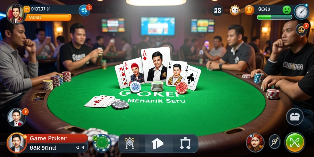 Tampilan gameplay Poker yang seru di 93337.