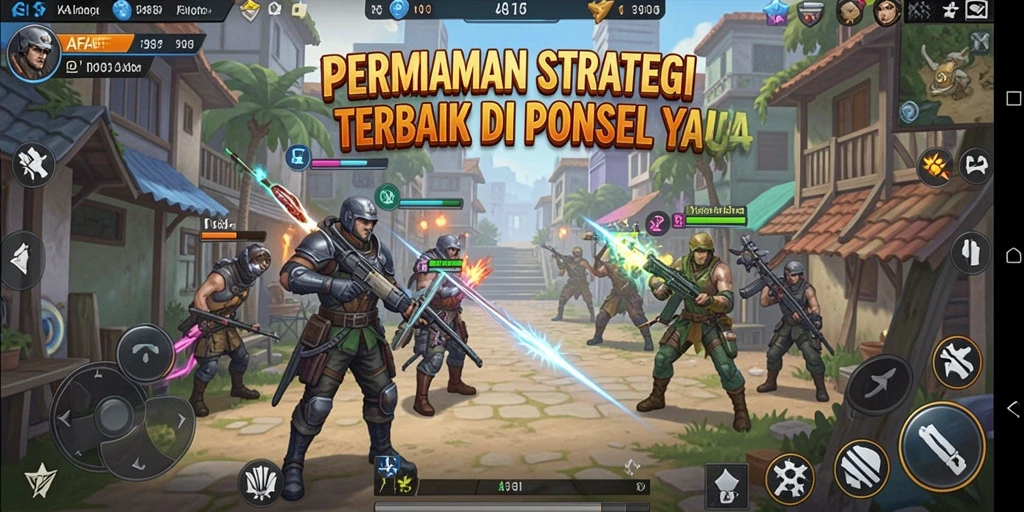 Tampilan AFAF menampilkan pertempuran strategi yang seru dan dinamis.