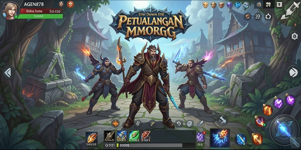 Screenshot gameplay AGEN878 dengan aksi seru dalam dunia MMORPG.