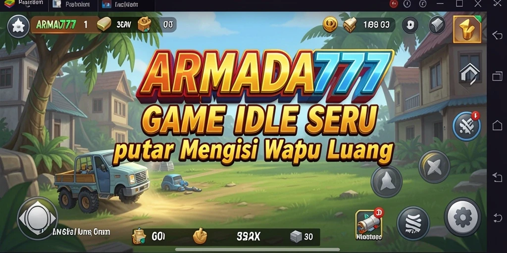 Screenshot utama ARMADA777 menampilkan gameplay seru dan armada yang berkembang.