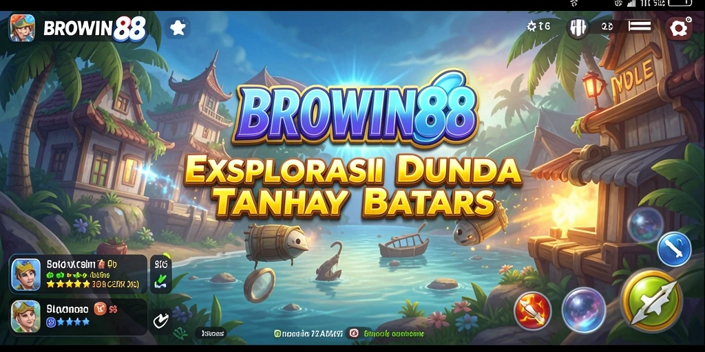 Tampilan permainan Open World yang menakjubkan dalam BROWIN88.