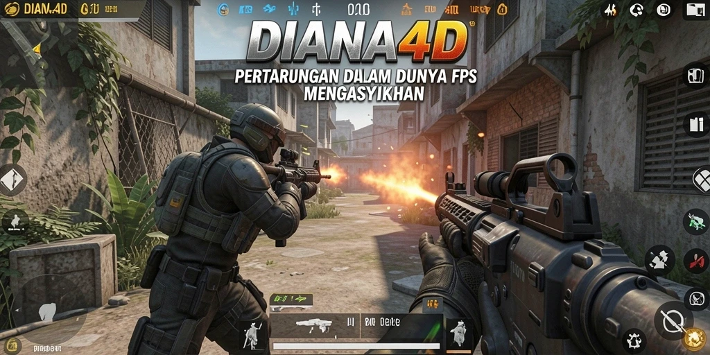 Tampilan gameplay menegangkan dan realistis dalam DIANA4D.