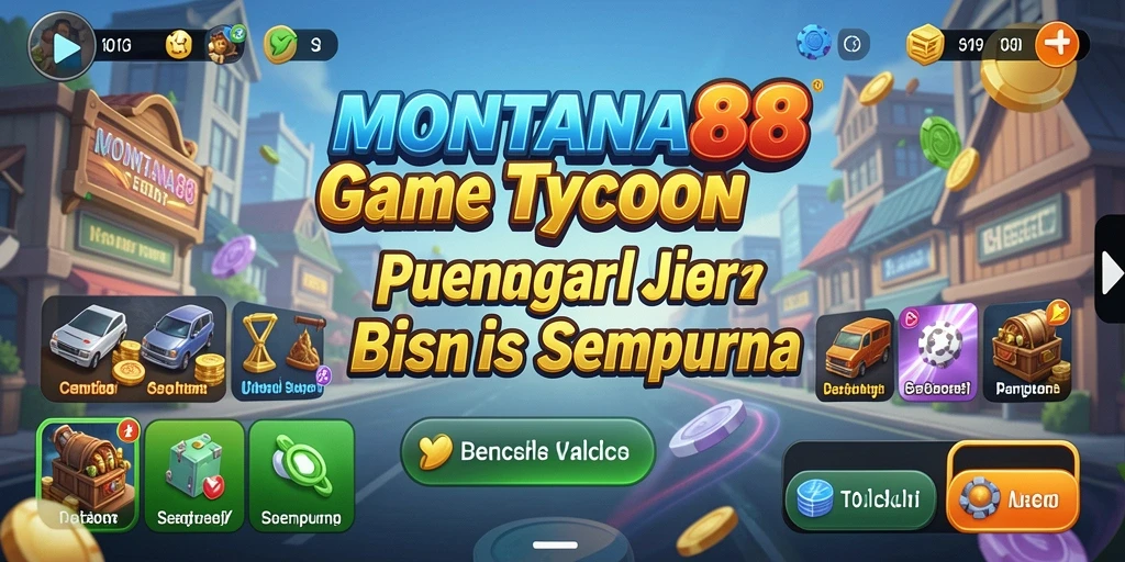 Screenshot utama MONTANA88 menampilkan gameplay Tycoon yang menarik.