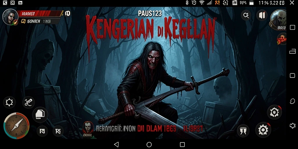 Gambaran menyeramkan dari gameplay PAUS123 yang menegangkan.