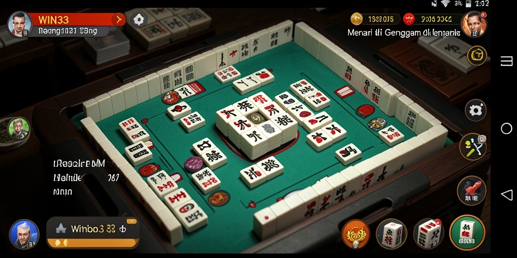 Gameplay WIN33 yang seru dan menarik dalam permainan Mahjong.